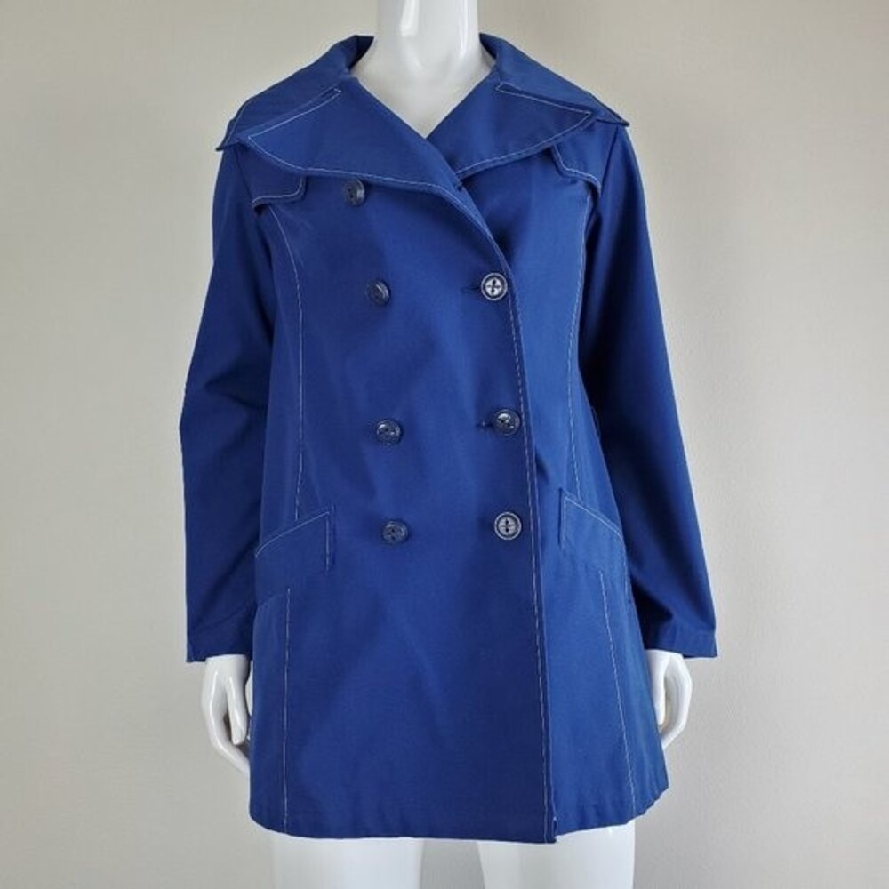 Vintage 70's JCPenney Blue Pea Coat